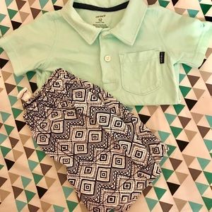 **SOLD** Baby Boy Carters 2-pc Set (Shorts & Polo)